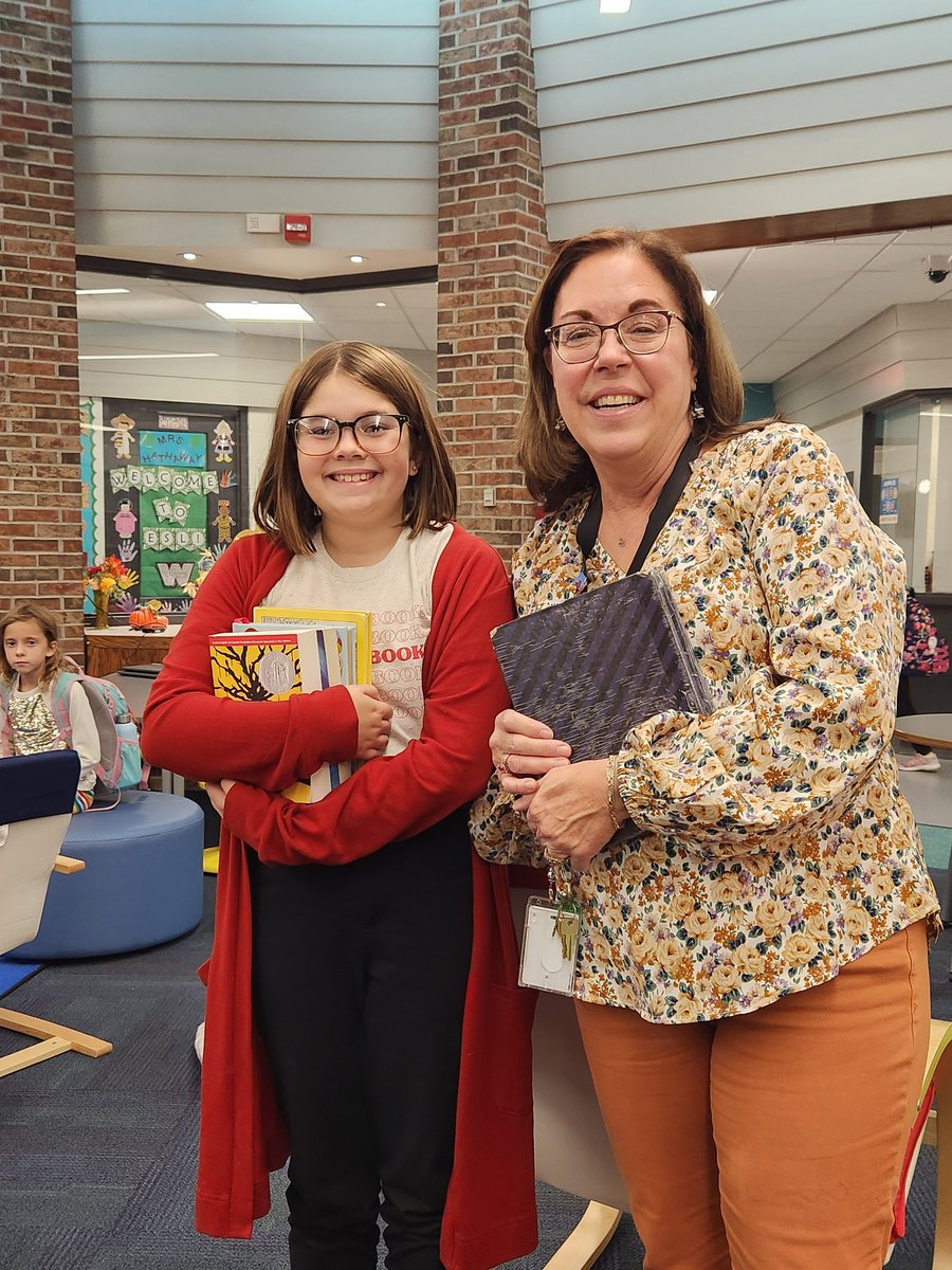 Career day, twins-Librarians.<a href="/KurtzElementary/">Paws the Cougar</a>  #kurtzpride