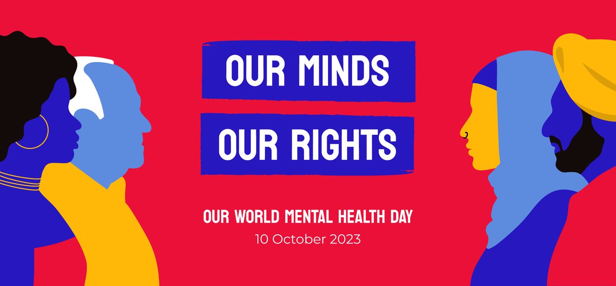World Mental Health Day is an opportunity for us to unite behind the theme ‘Our minds, our rights’. Let’s come together to improve knowledge, raise awareness, and drive actions that promote and protect everyone’s mental health as a universal human right. #WorldMentalHealthDay