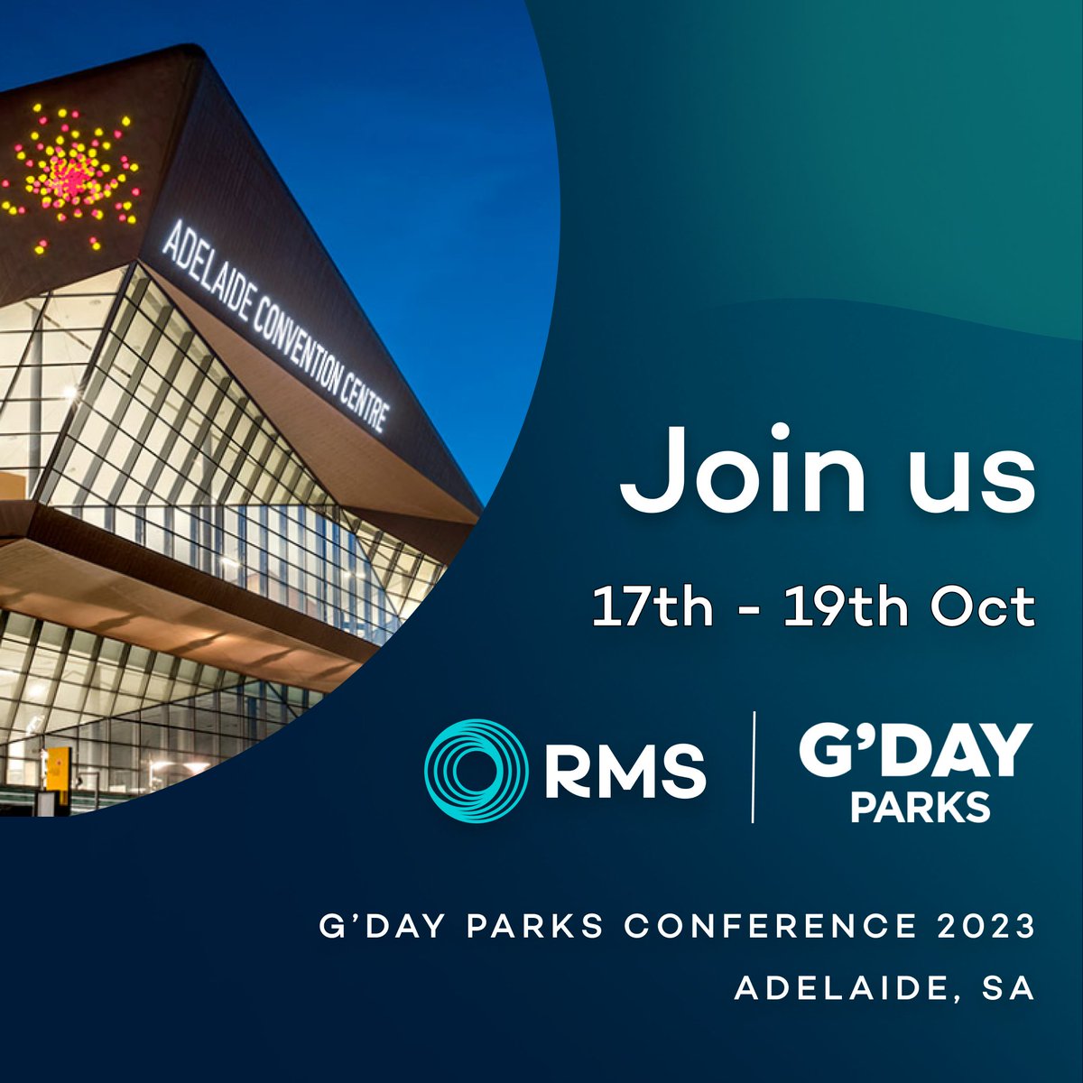RmsHospitality's tweet image. [AU] The G&apos;day Group Conference 2023 is just around the corner! Join us in Adelaide for an epic Parkie event where we will be sharing innovative guest experience technology and payment solutions you will want to learn about. 

#RMSCloud #GrowTogether #GDayParksConference2023