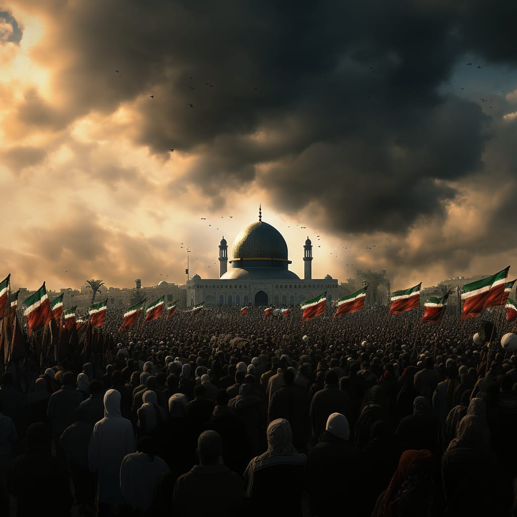 The victory march will continue until the Palestinian flag flies in Jerusalem and in all of Palestine.

#FreePalastine 
#FreePalestineHomeland
#IStandWithPalestine