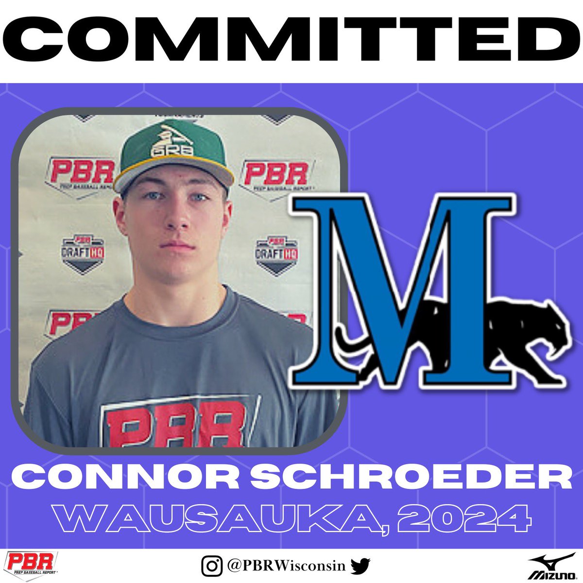C/INF Connor Schroeder (Wausaukee, 2024) commits to Marian (WI).

Schroeder is a strong and athletic 6-foot-1, 190-pounds and was a winner at the #GreenBayID in the preseason.

👤PROFILE: loom.ly/1x7uarc