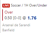 football433tips's tweet photo. 👊 Over 0.5 goals ht
More 👉 https://t.co/CsQlUJx913
#pickvalue #inplay #goalpredictor https://t.co/gLeRAdR09S