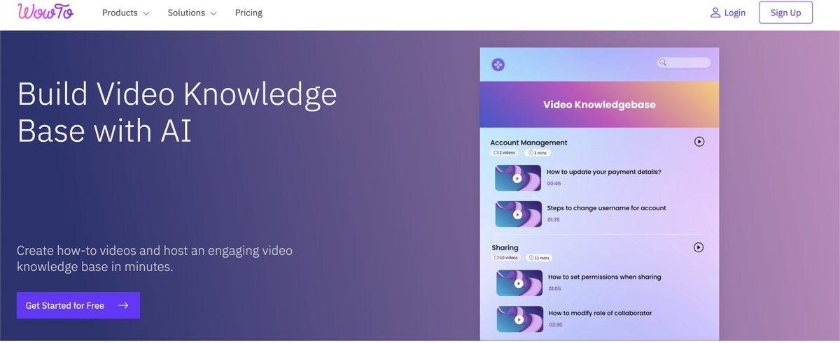 WowTo is an exciting new platform that enables users to create high-quality instructional videos and knowledge bases with ease. Whether you’re looking to improve your training or customer service, WowTo’s video editor h...  phill.ai/become-a-video…