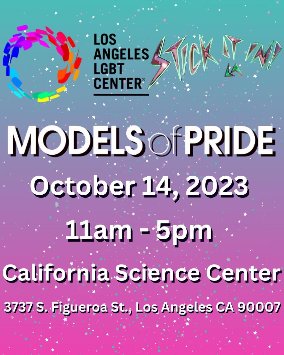 STICKITIN.LA will be at <a href="/LALGBTCenter/">Los Angeles LGBT Center</a> Models of Pride 2023 festival on October 14 from 11am-5pm!
Check out our table for information on Mpox, the vaccination and <a href="/UCLAHHIPP/">UCLA HHIPP</a>