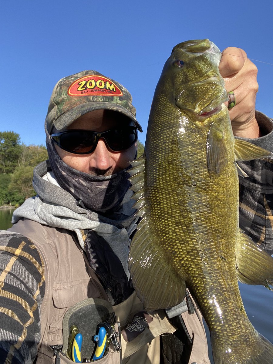 GrahamSlamFishn's tweet photo. Caught 119 Smallmouth and 2 Largemouth on the River this morning! Mostly on a 1/16 oz ball head with a swimbait. Nothing HUGE, but I just couldn’t get enough of catching fish after fish! #bassfishing #smallmouth #foxriverfishing https://t.co/ZZzpcXfMUT