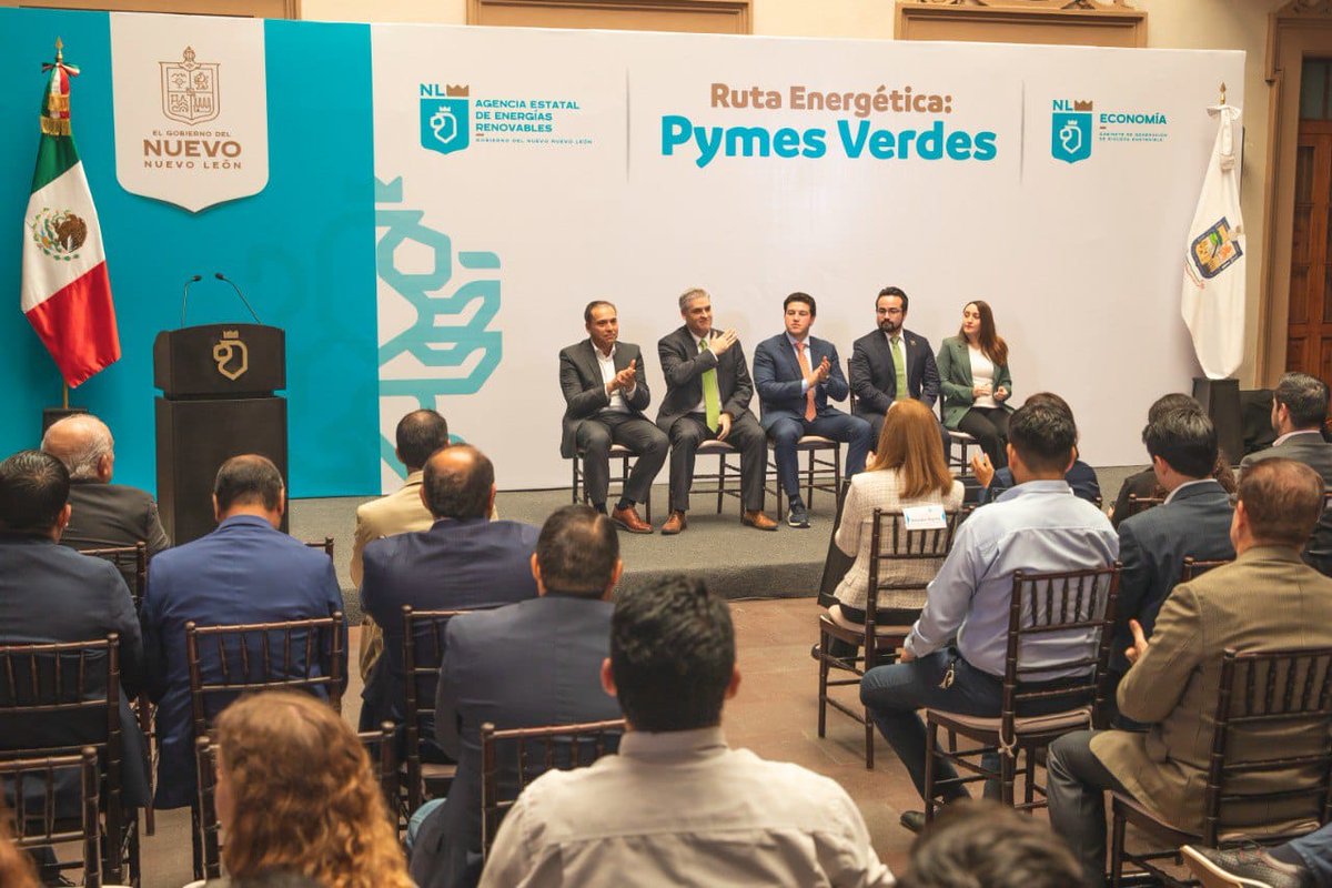 ♻️ Para promover el futuro sustentable, presentamos la Ruta Energética con cuatro ejes:

📊 Polígonos: 25
⚡ Demanda: con eficiencia
☀️ Aprovechamiento: de fuentes limpias
🔌 Transición: visión a futuro