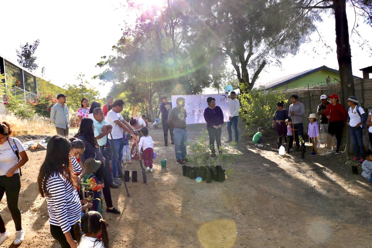 Neli_morena's tweet photo. 🌳Iniciamos la Campaña de Reforestación "Raíces de Nueva Esperanza" en Santa Cruz Xoxocotlán. Representa un símbolo poderoso de crecimiento, aprendizaje y resiliencia para nuestras mujeres y nuestro planeta. 🌍✨

#RaícesDeNuevaEsperanza #Oaxaca #Reforestación #AmorYEducación https://t.co/l0ATe85EvM