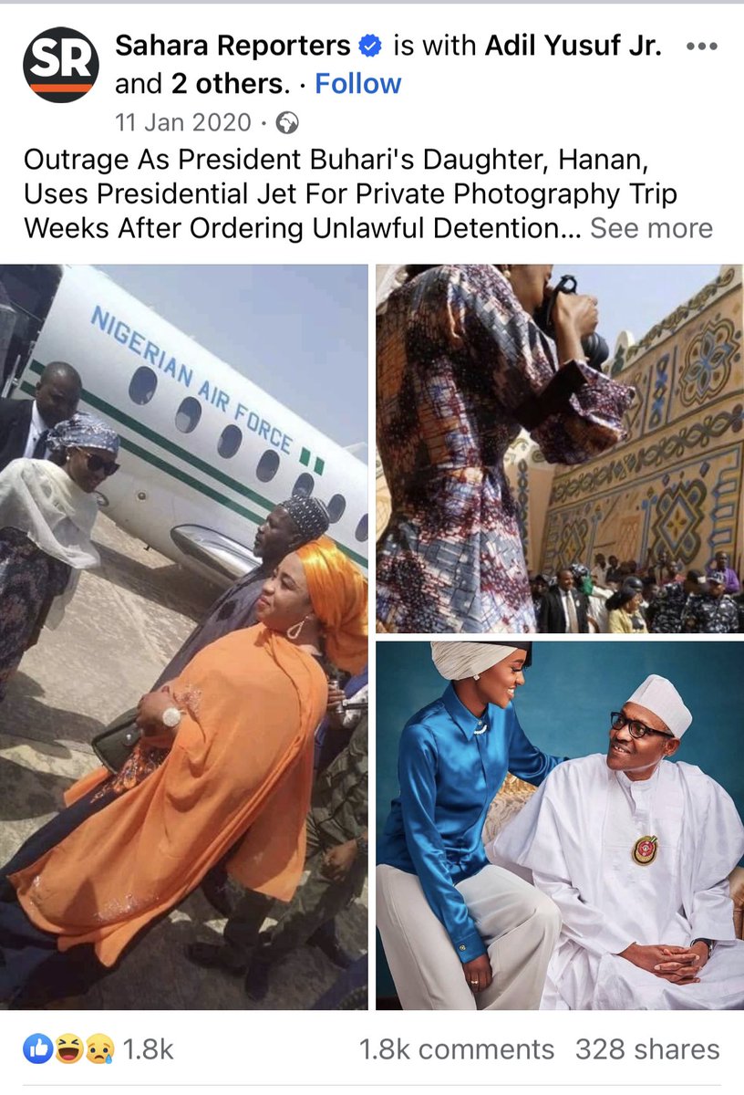 Here’s Tinubu’s golden child, Seyi, traveling in a presidential jet to watch polo in Kano. But this trend did not start today. Buhari set the bad example when he allowed his daughter Hanan to travel in a presidential jet for a photo tour in Bauchi.