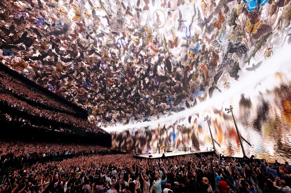 TotalEventResou's tweet photo. "Beyond a structure...called an “engineering marvel,”...noted (the Sphere's) cutting-edge position as an attraction in an emerging Las Vegas "experience economy.” https://t.co/avDyxUKSoE - photo credit: Kevin Mazur/Getty Images https://t.co/2ZmyTK9sG3
