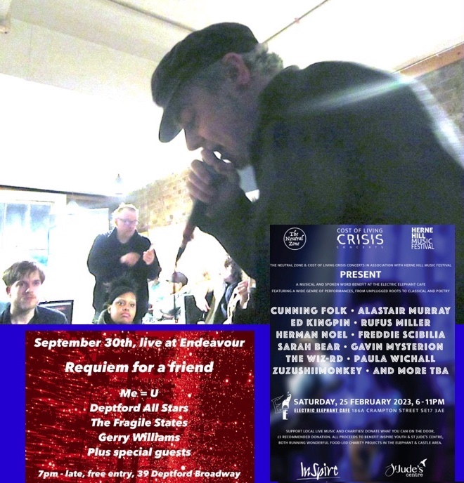 CostCrisis's tweet photo. Sad to announce recent passing of gifted talent #GavinMysterion who appeared for us at @ElephantCafeUK in Feb. Great night, raised ยฃ for local food projects. @ph7_lyons w/ whom we collaborated had a requiem gig for Gavin last wkend. Thanks for your generosity #GavinTwoEyes, RIP๐๏ธ https://t.co/KVdIbgVz7h