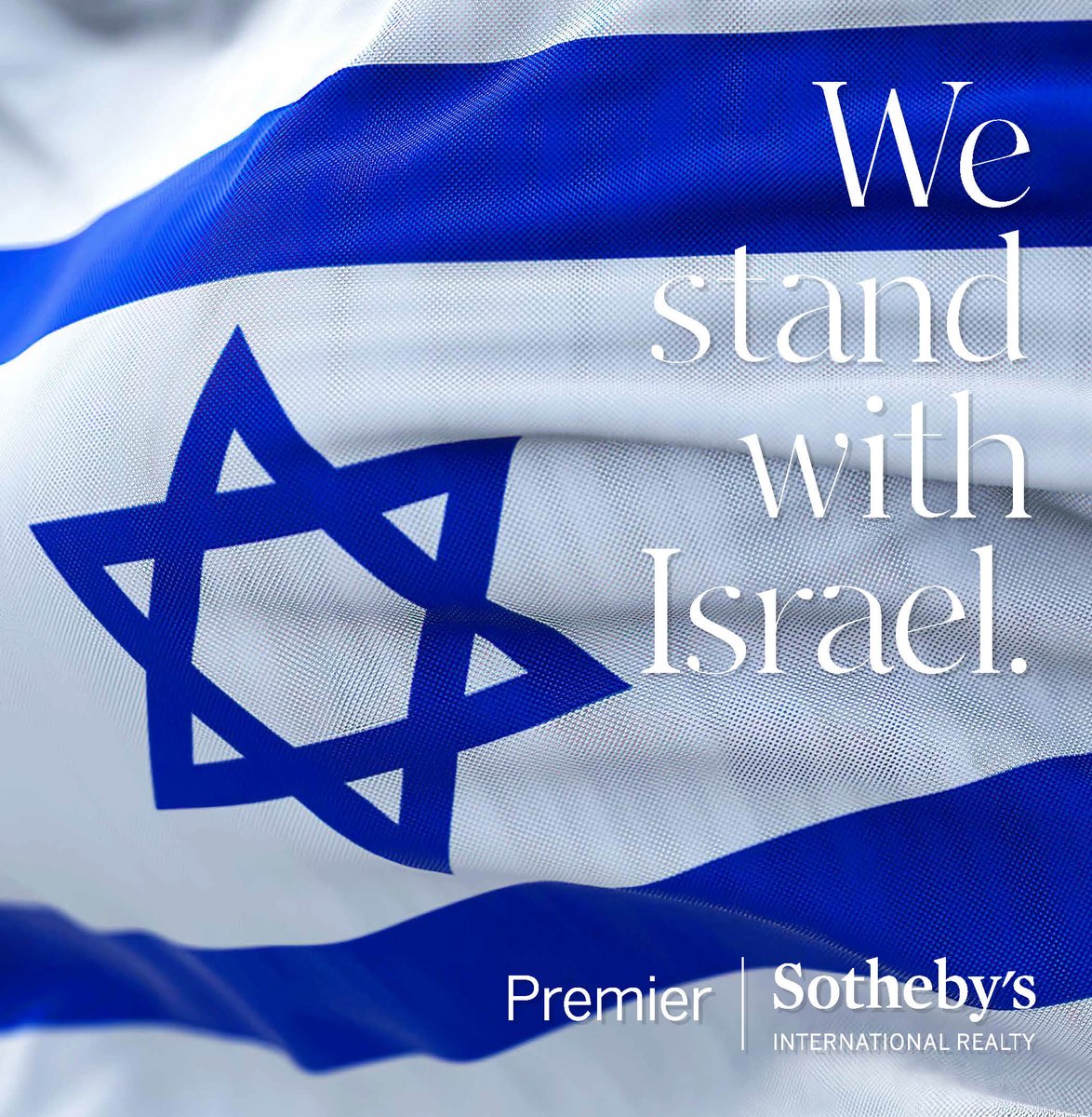 PremierSIR's tweet image. Many within the Premier Sotheby’s International Realty family have close ties, friends, relatives, and clients in Israel who are now facing the danger of ongoing conflict and upheaval. We condemn these terrorist acts.