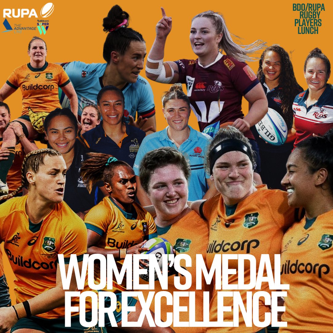 Recognised as one of the most anticipated events on the Rugby calendar, the 2023 BDO/RUPA Rugby Players Lunch will now see the introduction of a new Women’s Medal for Excellence, presented by <a href="/buildcorpgroup/">Buildcorp</a> 

🗞 Read more here: rupa.rugby/news/rupas-lau…