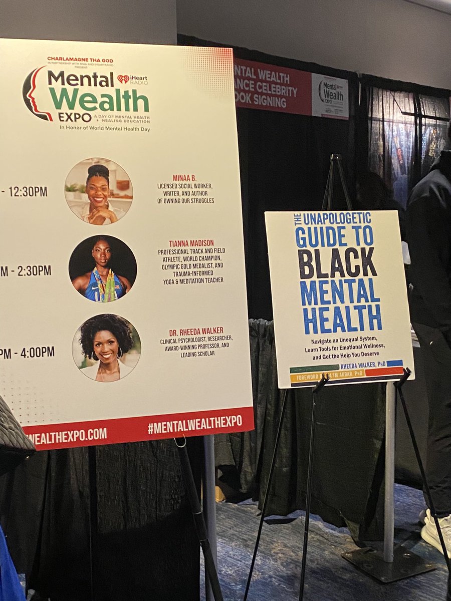 EAInspiration's tweet photo. The #MentalWealthExpo in NYC on Saturday was INCREDIBLE! Host &amp; visionary @cthagod @mentalwealthall blessed attendees w/a beautiful blend of featured experts such as @dralfiee of @AAKOMAProject &amp; @rheedawalkerphd as well as celebrity panelists willing to be transparent. Grateful! https://t.co/ZkpImirMxV