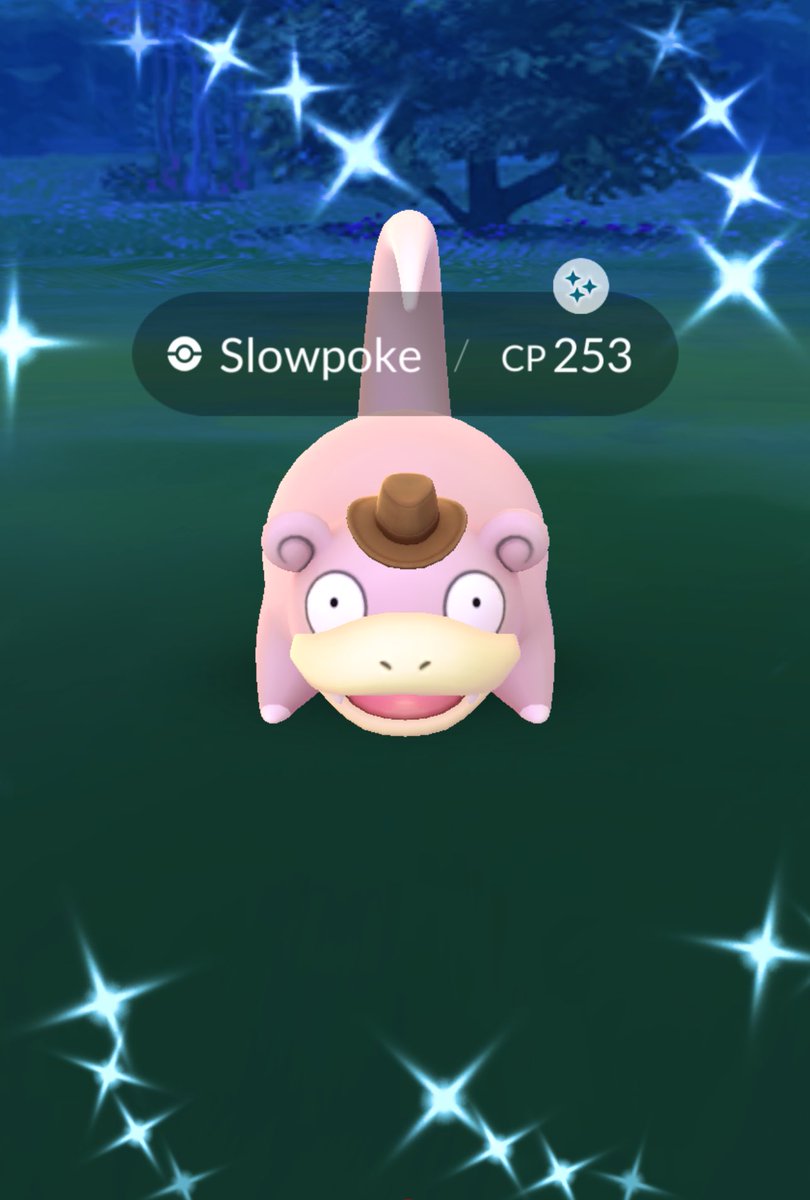 OMG!!!!! I Just Caught Shiny Slowpoke!!!! ✨🤩🤠✨ @PokemonGoApp #ShinyPokemon #PokemonGo #Shiny #Pokemon #DetectivePikachu