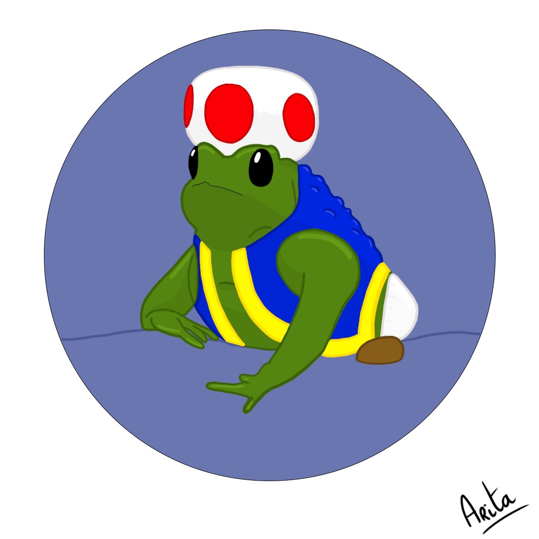 AritaaMB's tweet photo. 8 - Toad/Crapeau, celui ci était simple et m'a bien fait rire, regardez moi cette petite tête 🐸
#art #illustration #toad #crapeau #inktober2023 #inktober #inktobertoad #digitalart #photoshop #huion #drawing #draw #dessin #drawoftheday #mario #cute #animal #fun #cuteanimal https://t.co/hGGW17kiY2