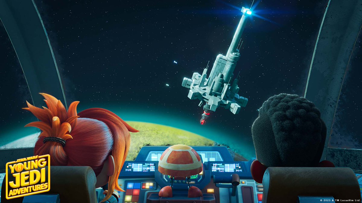 starwars's tweet photo. New adventures &amp; friends coming soon! 

Episodes of Star Wars: Young Jedi Adventures available on Disney+ and Disney Junior. https://t.co/GiSUmp9FMt