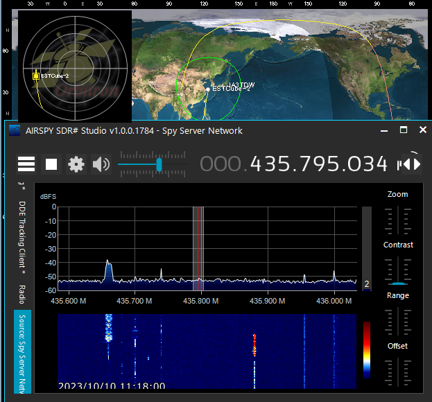 Ja3Tdw's tweet photo. Couldn't hear any signals that seems to be ESTCube-2 during 02:11UTC pass over Japan. #ESTCube2 https://t.co/PetDMPmMZS