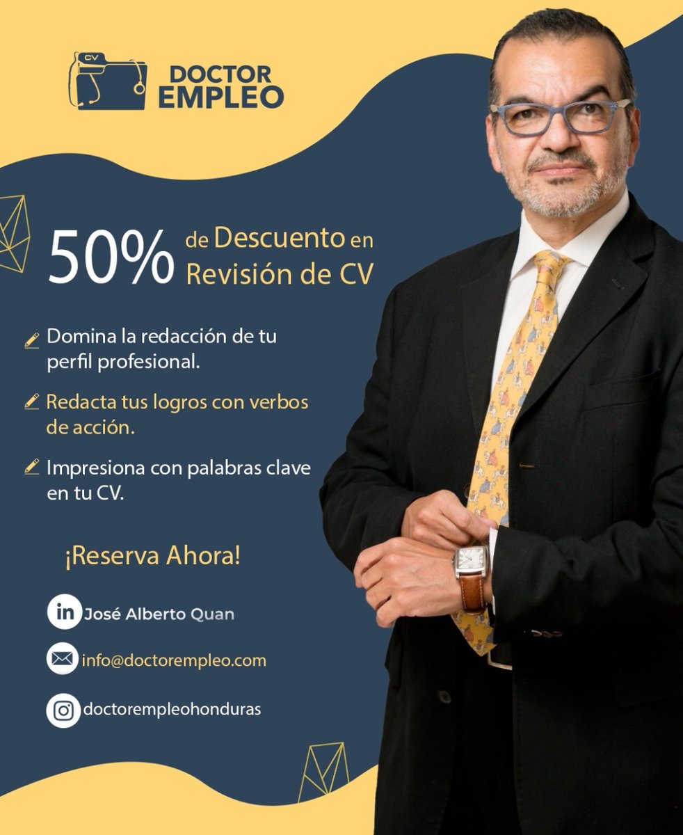 doctorempleohn's tweet photo. ✨ ¡Revela tu Verdadero Potencial!

Ya estás en el último trimestre del año! 

¡No sigas esperando para destacar en el mercado laboral! 💼

Aprovecha esta oportunidad única y asegura tu sesión ahora. ✨

#SoyDoctorEmpleo https://t.co/0K3E636Cc8