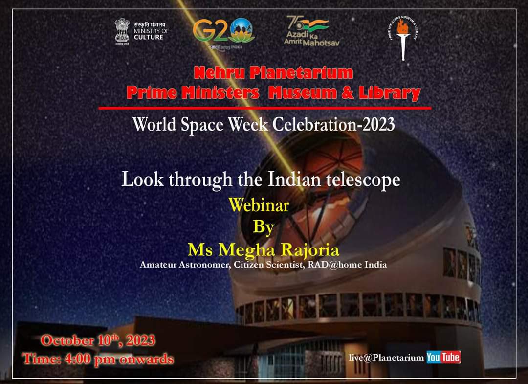 Join me today Live on YouTube to learn about Indian Telescopes 

youtube.com/live/OXaGELmXu…

#radathomeindia <a href="/radathomeindia/">RADatHomeIndia</a>
