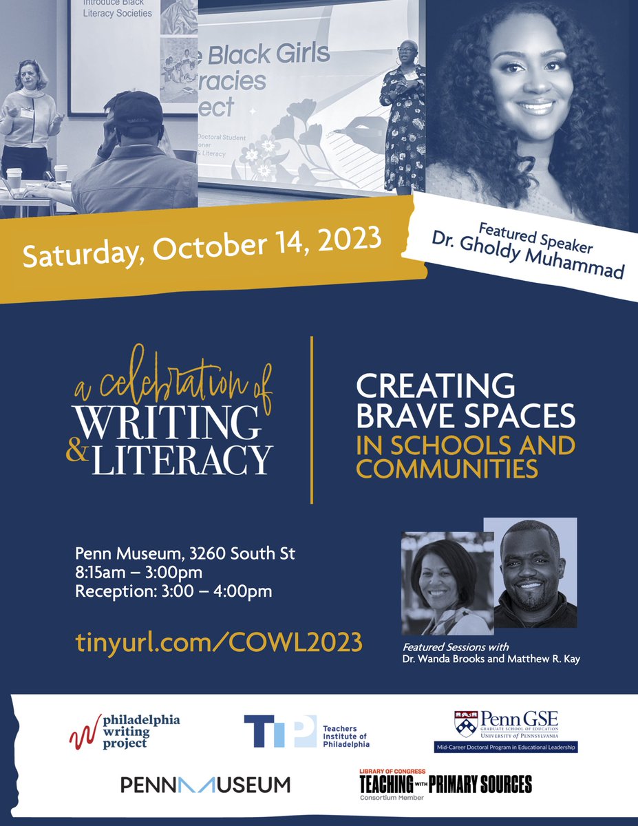 DoctorKChilds's tweet photo. Excited to be presenting, “C.O.U.N.T. on Creating Authentic and Relevant Writing Experiences in the Classroom” this weekend in Philly! #EdWhys #Education #Literacy #Life https://t.co/Rhy8yTz5jz