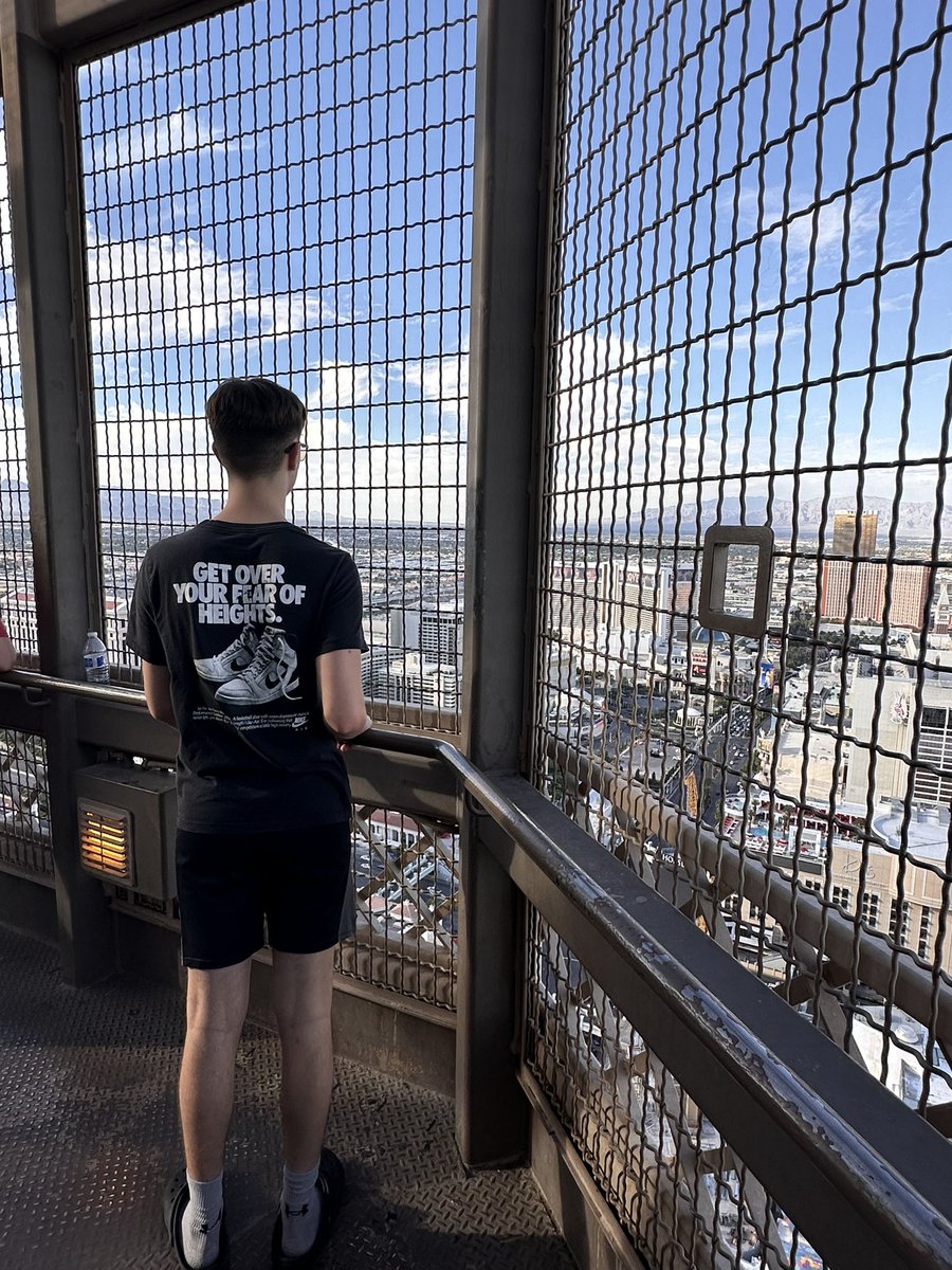 DawnFatout's tweet photo. Perfect shirt for our Eiffel Tower overlook viewing in Vegas! @JordanFatout23 https://t.co/zFbdLOvNUE