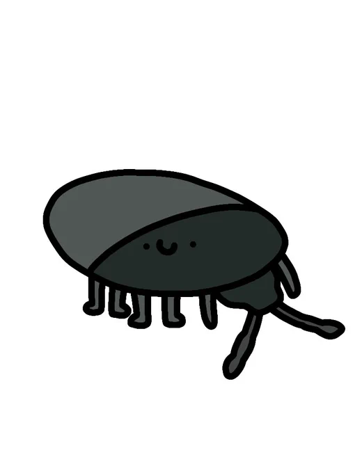 クロヒラタシデムシ 