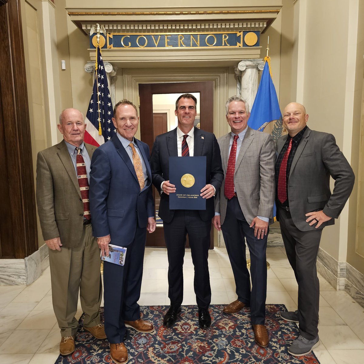 Oilfield Christian Fellowship OKC (@ocf_okc) on Twitter photo Thanks to our excellent Governor Kevin Stitt <a href="/GovStitt/">Governor Kevin Stitt</a> for the meeting and proclamation for #Oklahoma #Oilfield #Prayer Day! We are very blessed to have a leader doing his best for our state and has such #faith in #God. We hope all join us for the upcoming breakfast this Friday. Thanks to our excellent Governor Kevin Stitt <a href="/GovStitt/">Governor Kevin Stitt</a> for the meeting and proclamation for #Oklahoma #Oilfield #Prayer Day! We are very blessed to have a leader doing his best for our state and has such #faith in #God. We hope all join us for the upcoming breakfast this Friday.