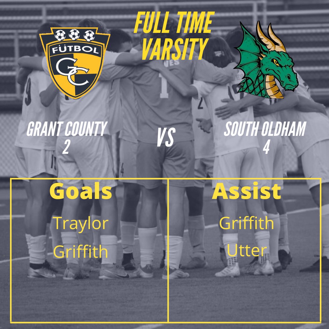 Our season comes to an end with a 4-2 loss to South Oldham. Goals from Traylor and Griffith tonight. Sad to see the season end for this group but proud of the work they put in.

⚽️ Traylor
⚽️ Griffith 

🅰️ Griffith 
🅰️ Utter

#rolltribe #buckethatgang