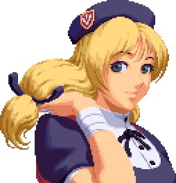 「KOF XVの新しいDLCキャラ この可愛い見た目だが戦闘スタイルが相撲というE」|武良左☃︎のイラスト