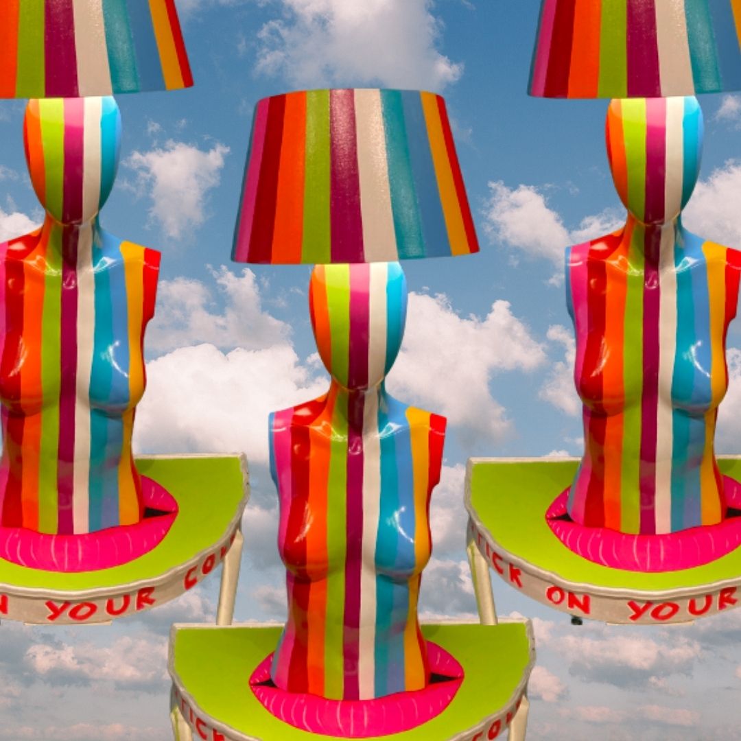 herbiehare's tweet photo. Feeling all kinds of funky with this mannequin lamp commission 🌈

Take a look at the full range on my website: 

https://t.co/mxJtPuRqIG

#herbiehare #artist #nottingham #nottinghamartist #art #mannequin #mannequinlamp #lamp #artlamp #sculpture https://t.co/TyncK5D3Ll