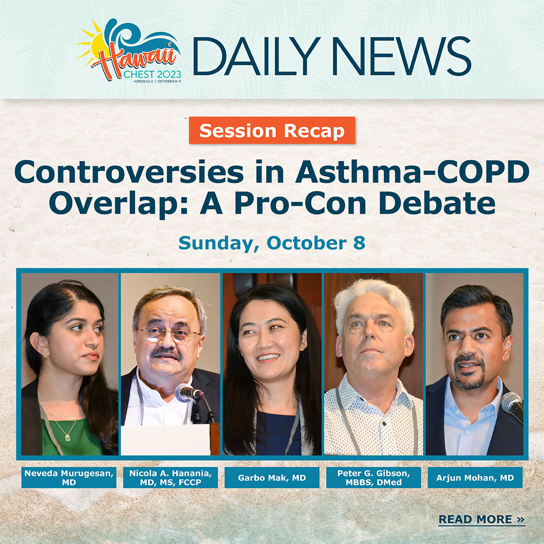 CHEST (@accpchest) on Twitter photo #CHEST2023 Recap: Experts debated the existence of asthma-COPD overlap and the efficacy of using a treatable traits strategy. Read more in CHEST Daily News: hubs.la/Q024SzbS0 <a href="/NevedaMurugesan/">Neveda Murugesan</a> <a href="/Hananianick/">Nicola A. Hanania</a> <a href="/g_mak/">Garbo Mak</a> #Asthma #CHEST2023 Recap: Experts debated the existence of asthma-COPD overlap and the efficacy of using a treatable traits strategy. Read more in CHEST Daily News: hubs.la/Q024SzbS0 <a href="/NevedaMurugesan/">Neveda Murugesan</a> <a href="/Hananianick/">Nicola A. Hanania</a> <a href="/g_mak/">Garbo Mak</a> #Asthma