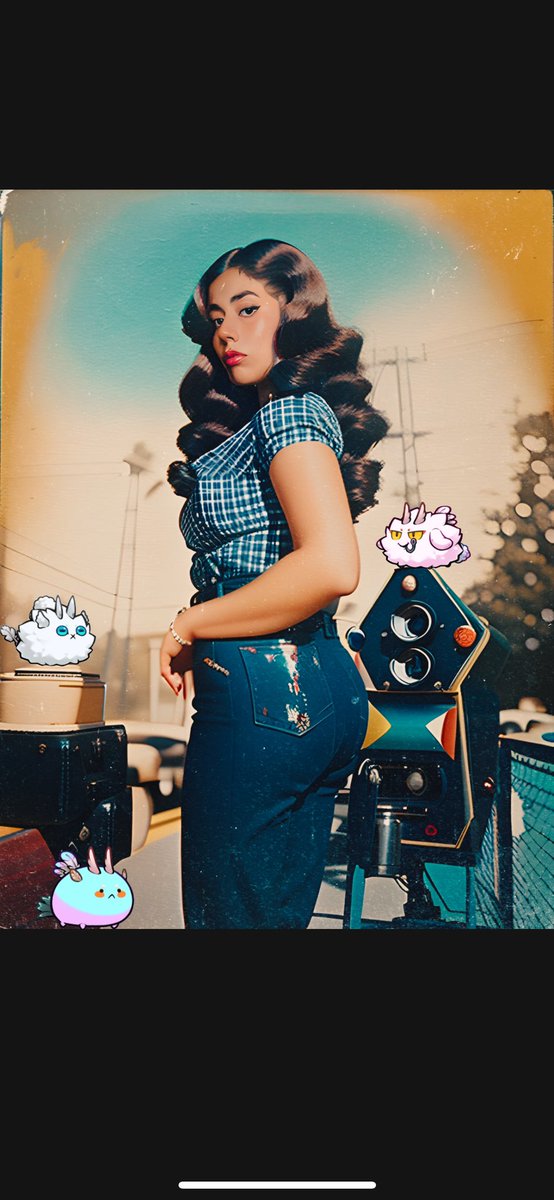 _Natalieee_V's tweet photo. Using AI art for #axiemondayselfie today 🤷🏽♀️😁 it’s pretty cool. Not too far off from the original photo 🤔 I’ll probably post more next Monday lol
#AI #axie #axiemonday #art #pouf #albinoaxie #dawn #mech #bird #selfie #mix #lunacian https://t.co/N5eEdjJWlW