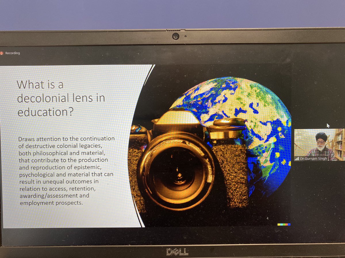 pdjewell's tweet photo. Libraries and academia complicit in the colonial project: worry that AI will cement colonial approaches to knowledge @gurnamskhela 
#LibrariesandSocialChange 
#CRIG2023 #CritLib 
@CRIGseminar https://t.co/jJZOsOswb5