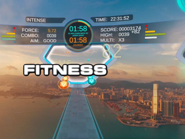 HitstreamVR's tweet photo. 2. What makes #Hitstream stand out from other VR games? It gets you exercising without even realising it. Focusing on flow, with moves choreographed to each track, the game takes you on a journey of sight, sound &amp; movement each time you play. #hitstreamvr #quest3 #vrfitness https://t.co/Bd7ZStPp1A
