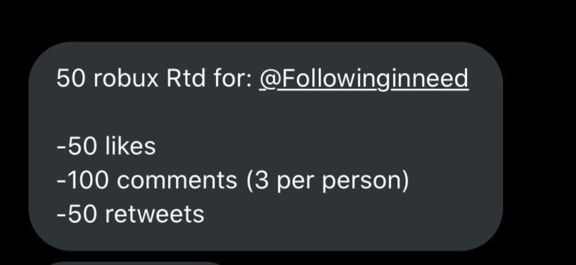 Got a #rtd from @.DrclinqRosy likes and rts are appreciated :> 
#robux #roblox