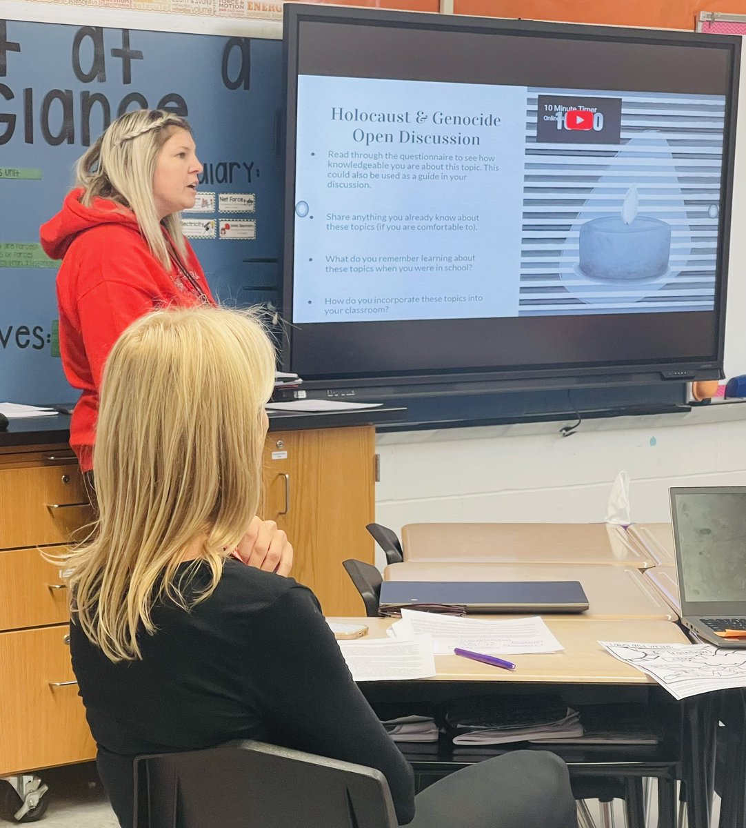 KSD_Curriculum's tweet photo. Happy #EdCampPDDay @KeyportSchools! To all our incredible presenters, your passion for learning and growth is what makes us #RedRaiderGreat!❤️🤍#SmallSchoolsDoBigThings @TManganelliKPSD @GGramaglia_KPSD @lvincentKPSD & Ms. White https://t.co/9gYtIRLaZo