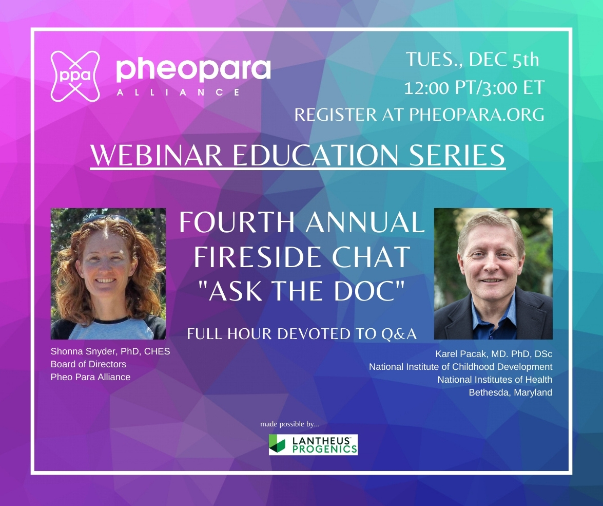 PheoPara's tweet photo. Know nothing, a little, or a lot about #pheo #para? Dr. Pacak is one of the world's leading experts in this disease. Join him live to get your questions answered.
Submit Qs/Register 👉https://t.co/qCpRl5Cv99 https://t.co/crpOKGzD76