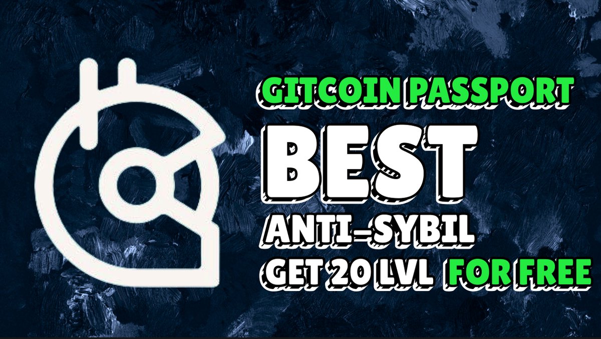 No Gitcoin Passport? Then no Airdrops for you!

THE BEST anti-sybil activity for $ZKS $STARK $ZRO airdrops!

Learn how to get a 20 LVL Gitcoin Passport for free👇🧵