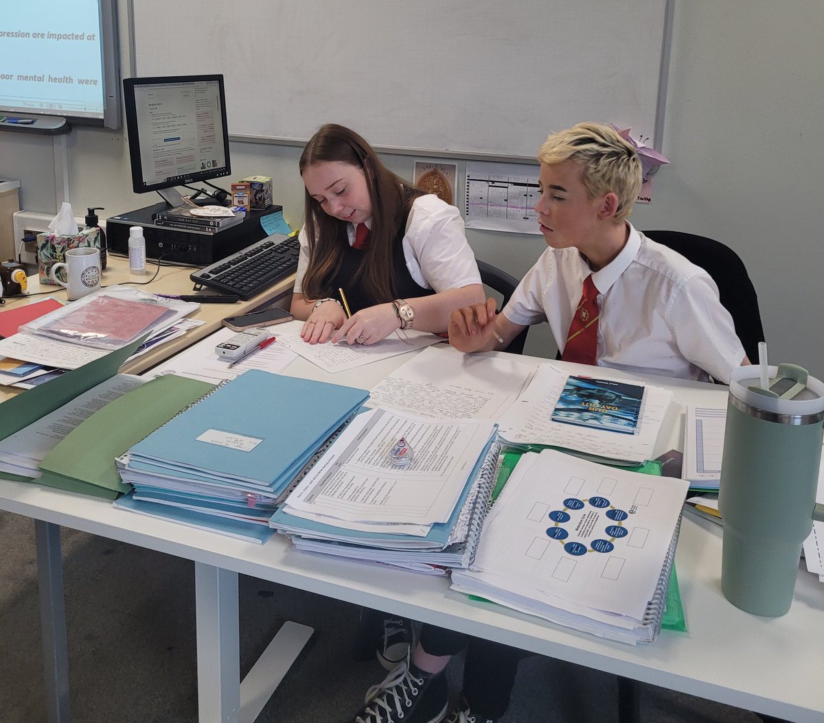 MccahillMrs's tweet image. S4 have been working together to research mental health issues and find out how they affect young people (like them), which provided lots of meaningful discussion 💛They are now writing a report on their findings. I am so proud of them 💛 #MentalHealthAwareness #learninginfaith