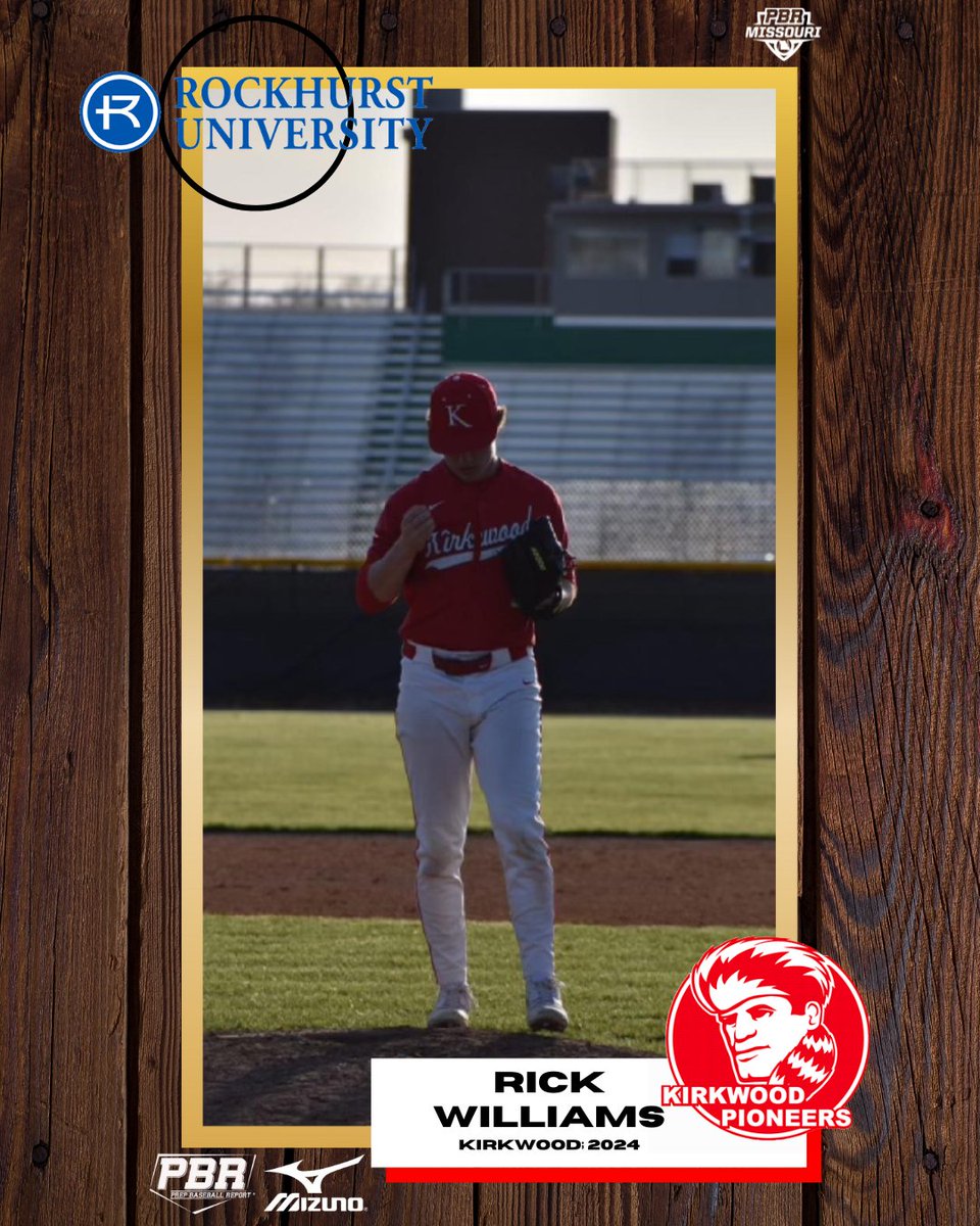 RHP Rick Williams (Kirkwood) commits to Rockhurst University. 

👤: loom.ly/cMlYpAI