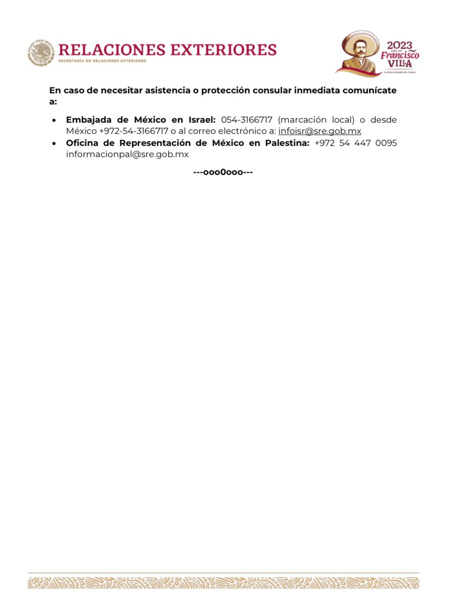 SRE_mx's tweet photo. 📄 Normas para ordenar la repatriación de personas mexicanas en la zona de conflicto en Israel - Palestina. 

https://t.co/CSkaLOHm0S https://t.co/YbsVrKoxC7