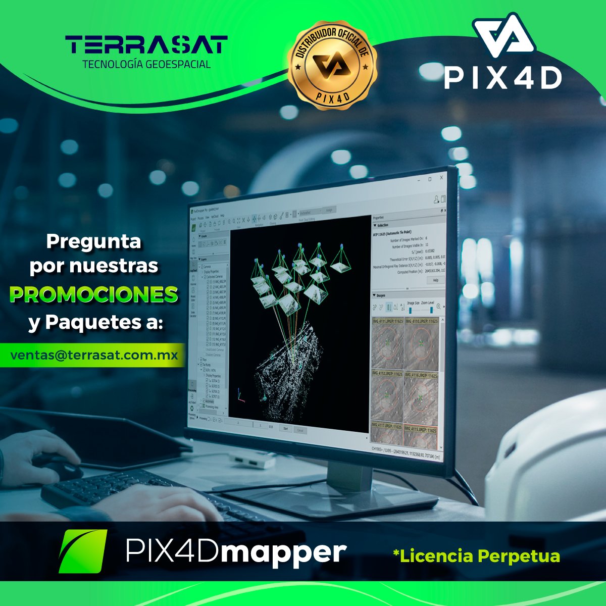 TerraSatSIG's tweet image. #Terrasat distribuidor oficial de #Pix4D.
¡¡Pregunta por nuestras promociones y paquetes!!

#pix4dmapper #Fotogrametría #Topografía #Ingeniería #Arquitectura #cienciasdelatierra