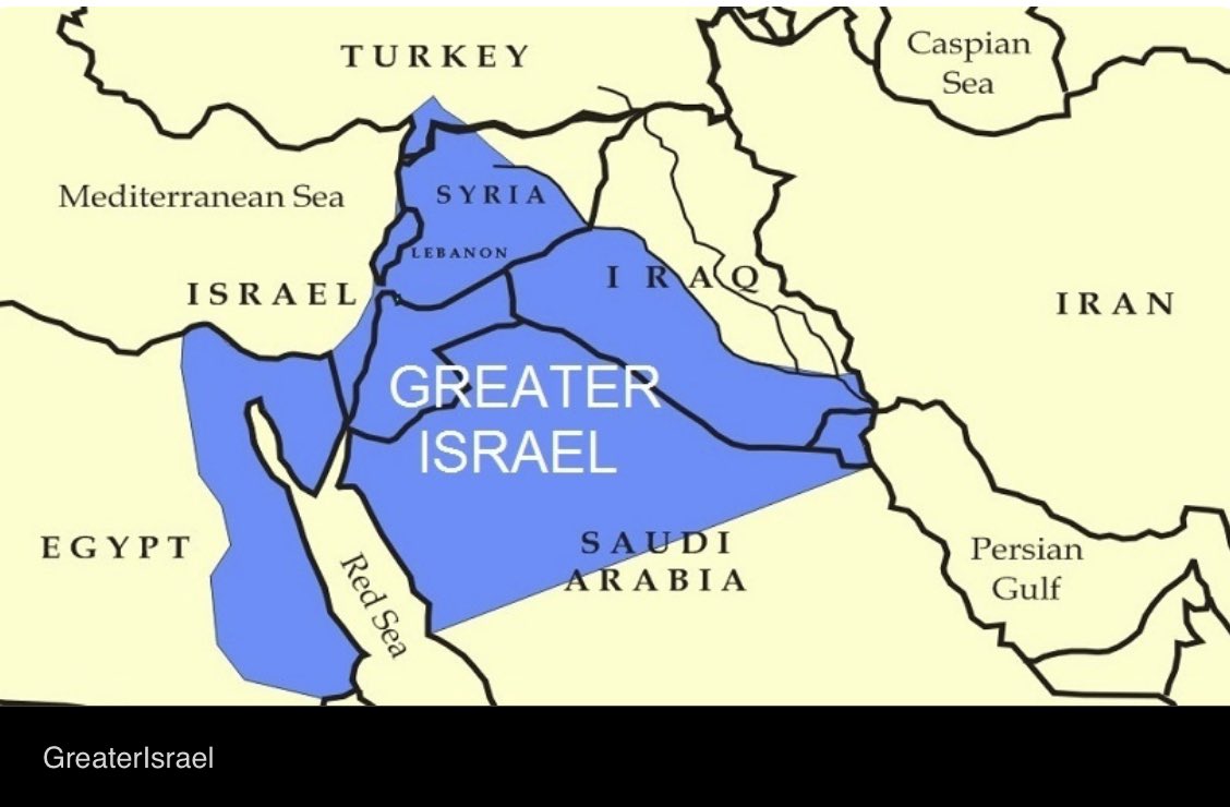 Hend FQ on X：“犹太复国主义的中东计划：根据犹太复国主义创始人西奥多·赫茨尔的说法，“大以色列”是一个“从埃及之河延伸出来的犹太国家”