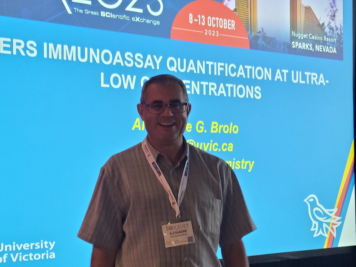agbrolo's tweet photo. Getting ready for my presentation #scix2023 #Reno #facss @FACSSnetworking I will be discussing an approach to do #immunoassay at very low concentrations using #SERS. Hope to see you here soon! https://t.co/TAXIiEMTtn