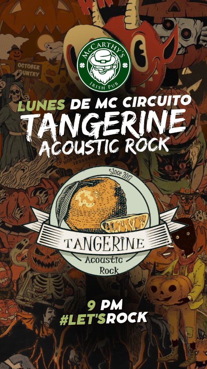 CheJano's tweet photo. Hoy vamos a estar como cada #Lunes en @McCarthys_Offic Circuito con el mejor acústico del rumbo. 

Nos vemos en punto de las 9 pm. 🍊

#tangerine #tangerineacoustic #tangerineacousticrock #mccarthys #puebla https://t.co/ckKuId41H2