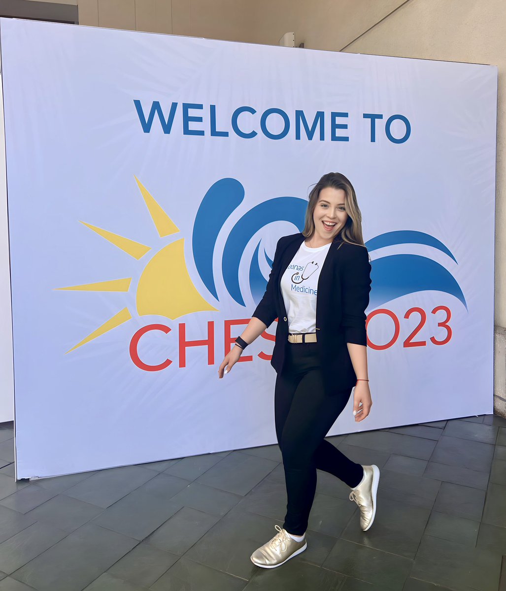clautejera's tweet image. It's so awesome being able to do 2 of the things I love the most! Catching up with friends &amp;amp; mentors AND showing off where I come from! 

Excited to be representing my #LatinasInMedicine Community at #CHEST2023!

Can't wait to spread the love! ❤️

 #CHESTSoMe #CHESTTrainees #WIM