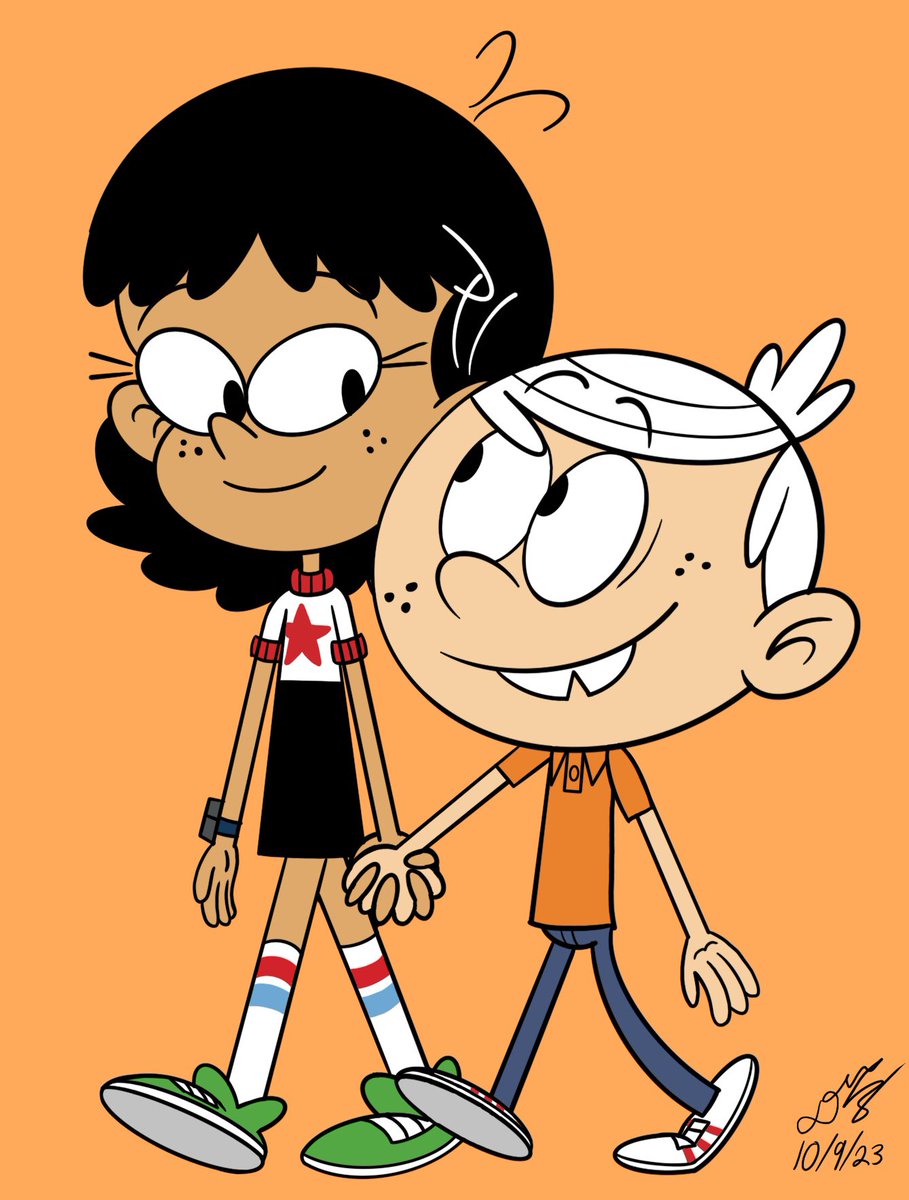 Stellacoln commission #Nickelodeon #LoudHouse #LincolnLoud #StellaZhau