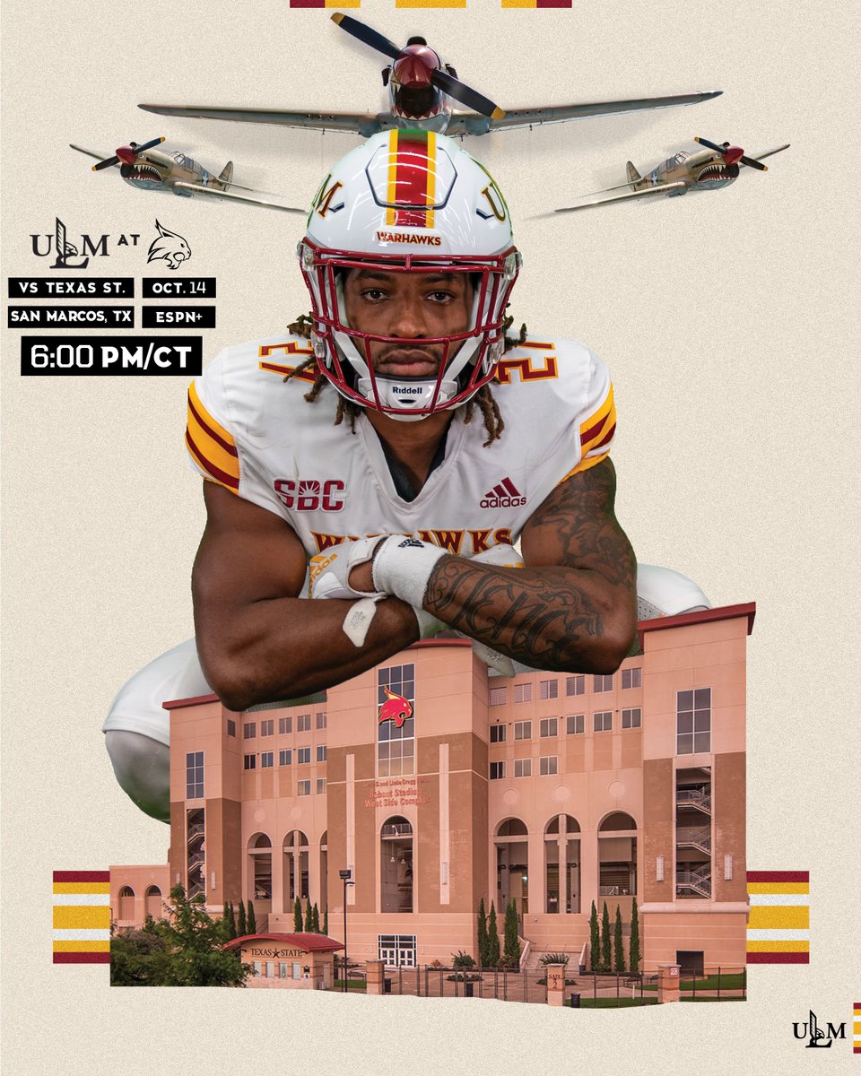 ULM_FB's tweet photo. #ItsTime
#ULMvsTXST
#SunBeltFB https://t.co/cwNQ4bUwpP