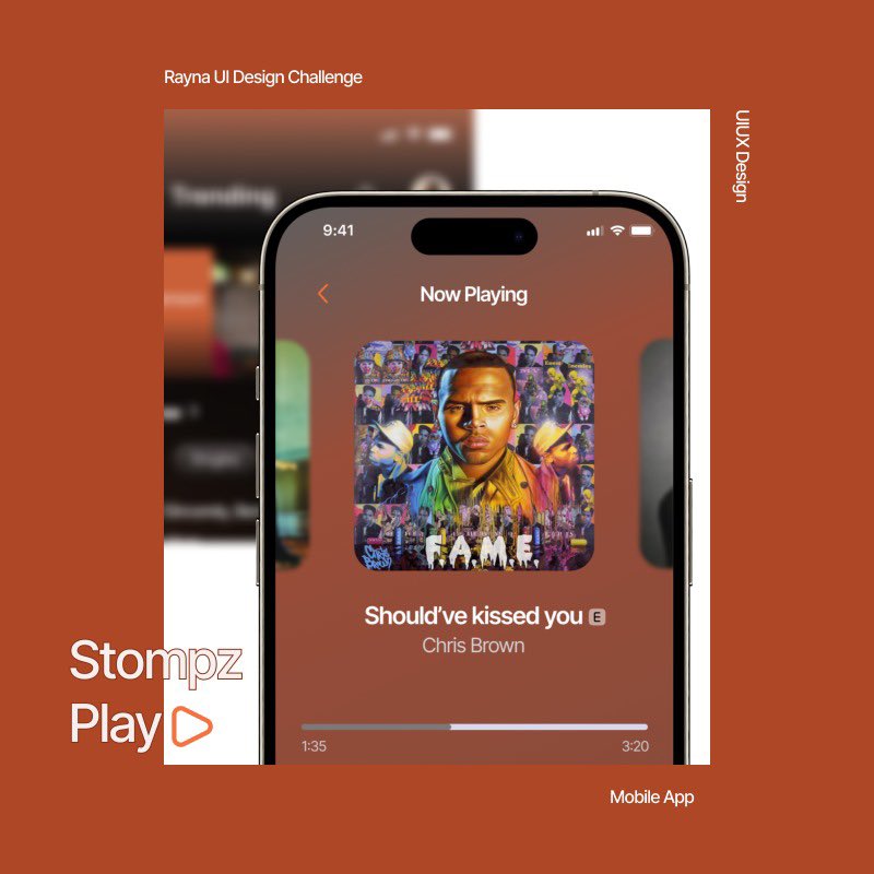 reggiestompz's tweet photo. Stompz Play - A music playlist mobile app
Made with @Rayna_UI
Cc: @Mercee__ @designclan__
#RaynaUIShowdown https://t.co/r8lz3WjLg8