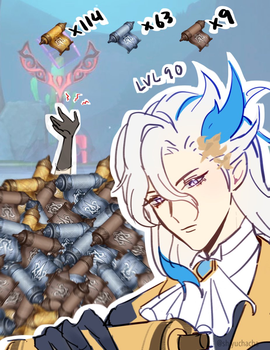 shiyuchacha's tweet photo. why are beautiful men so much work

#Neuvilette #Aether #GenshinImpact #Genshinfanart https://t.co/owXfB0YLAf